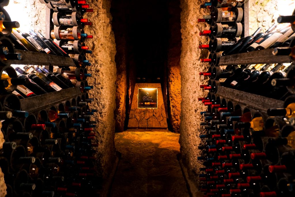 Cava of Mexican wines in Xcaret